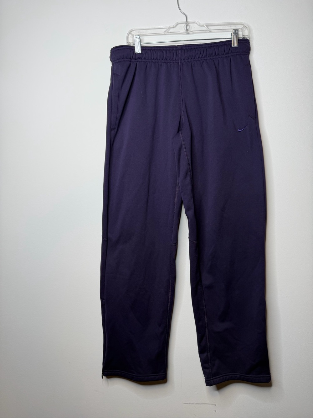 Nike Therma-FIT Purple Fleece Athletic Sweatpants Pants Large L - Picture 3 of 9